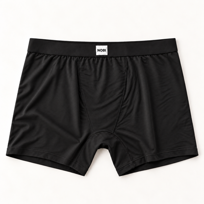 Onyx bamboo boxer briefs, flat lay