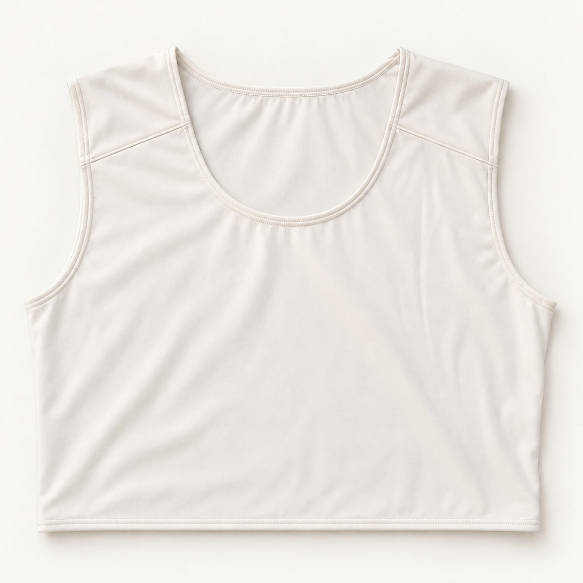 Ivory chest binder, flat lay